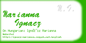 marianna ignacz business card